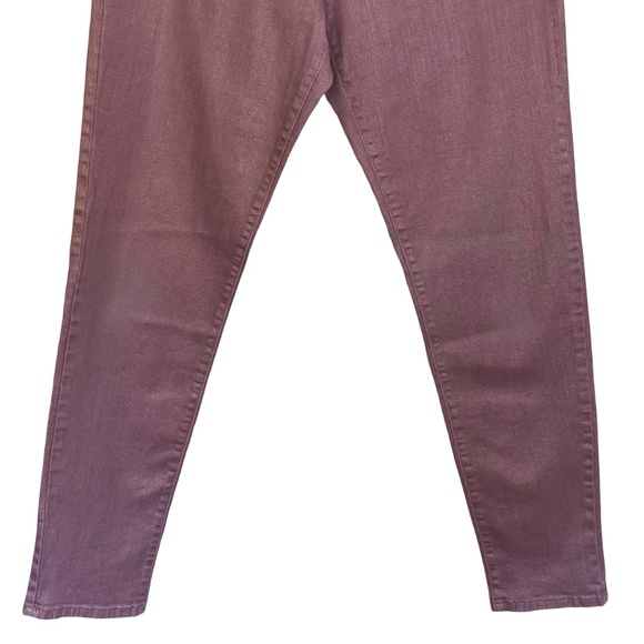 Flying Monkey Anthropologie Women's Sz 31 X28 Pink Glitter Skinny Pants - Picture 3 of 15